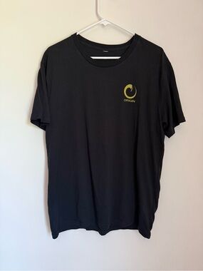 Men’s Origin Black T-Shirt with Yellow Logo